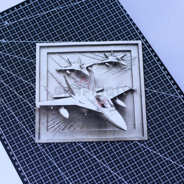 12 3 Jets 3D illusion Laser File - SVG, WWS, XCS, LBRN2
