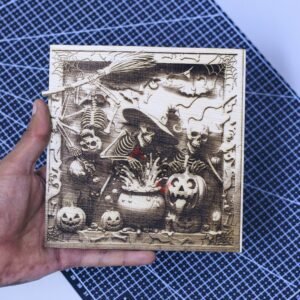 Halloween Skeletons 3D illusion