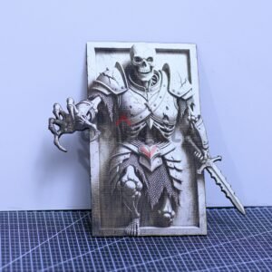 Skeleton Warrior 3D illusion Laser File – SVG, DXF, AI, LBRN2