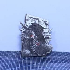 Witch 3D illusion Laser File – SVG, DXF, AI, LBRN2