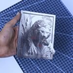 Wild Cat 3d illusion Laser File - SVG, DXF, AI, LBRN2