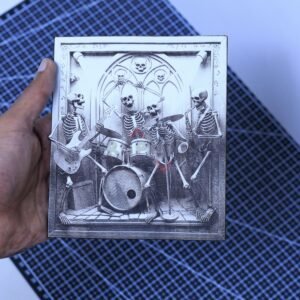 Skeleton Band 3D illusion