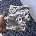 Chains of Chaos 3D Illusion Laser File - SVG, DXF, AI, LBRN2