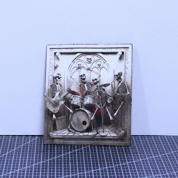 5 Skeleton Band 3D illusion Laser File - SVG, WWS, XCS, LBRN2