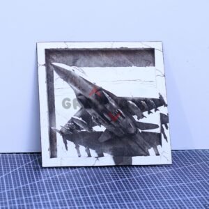 Jet Fighter 3D illusion Laser File – SVG, DXF, AI, LBRN2