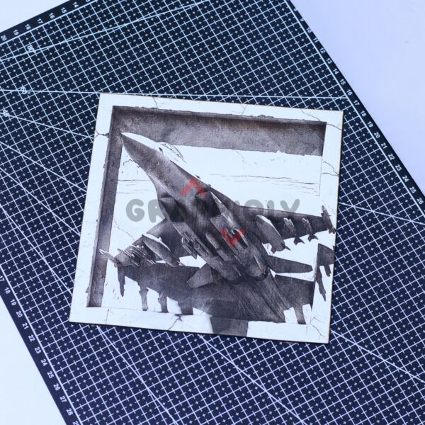 6 Jet Fighter 3D illusion Laser File - SVG, WWS, XCS, LBRN2