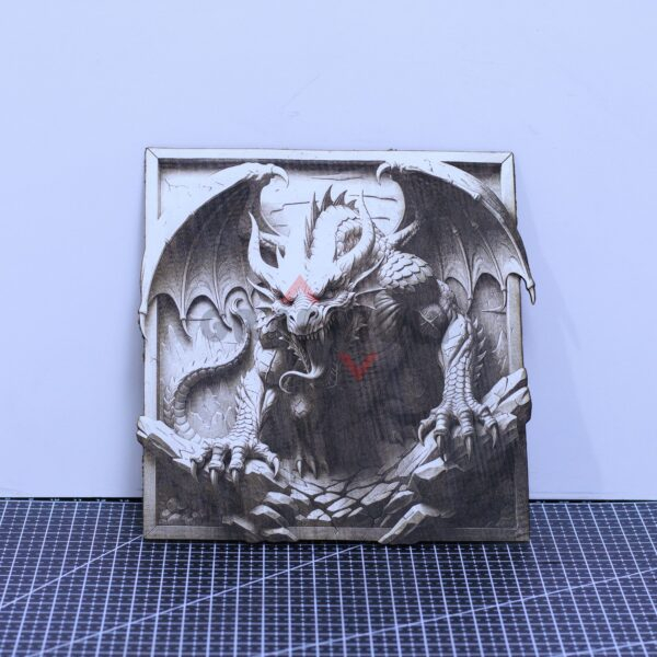 Dragon 3D illusion Laser File - SVG, WWS, XCS, LBRN2