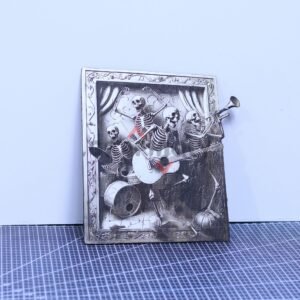 Funny Skeletons 3D illusion Laser File – SVG, DXF, AI, LBRN2