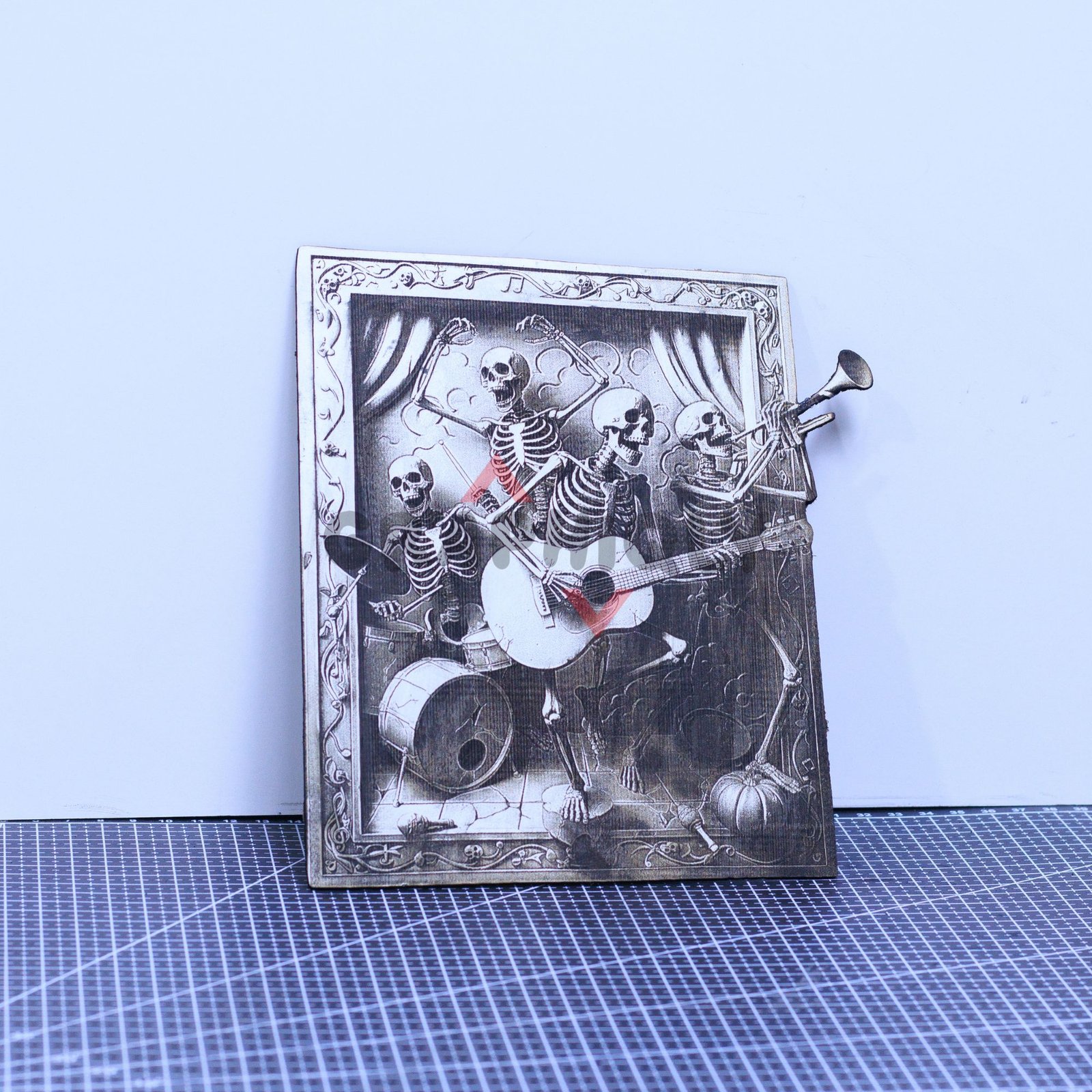 Funny Skeletons 3D illusion Laser File - SVG, DXF, AI, LBRN2 - Image 2