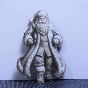 Regal Santa 3D Illusion Laser File – SVG, DXF, AI, LBRN2