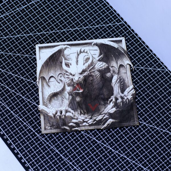 Dragon 3D illusion Laser File - SVG, WWS, XCS, LBRN2