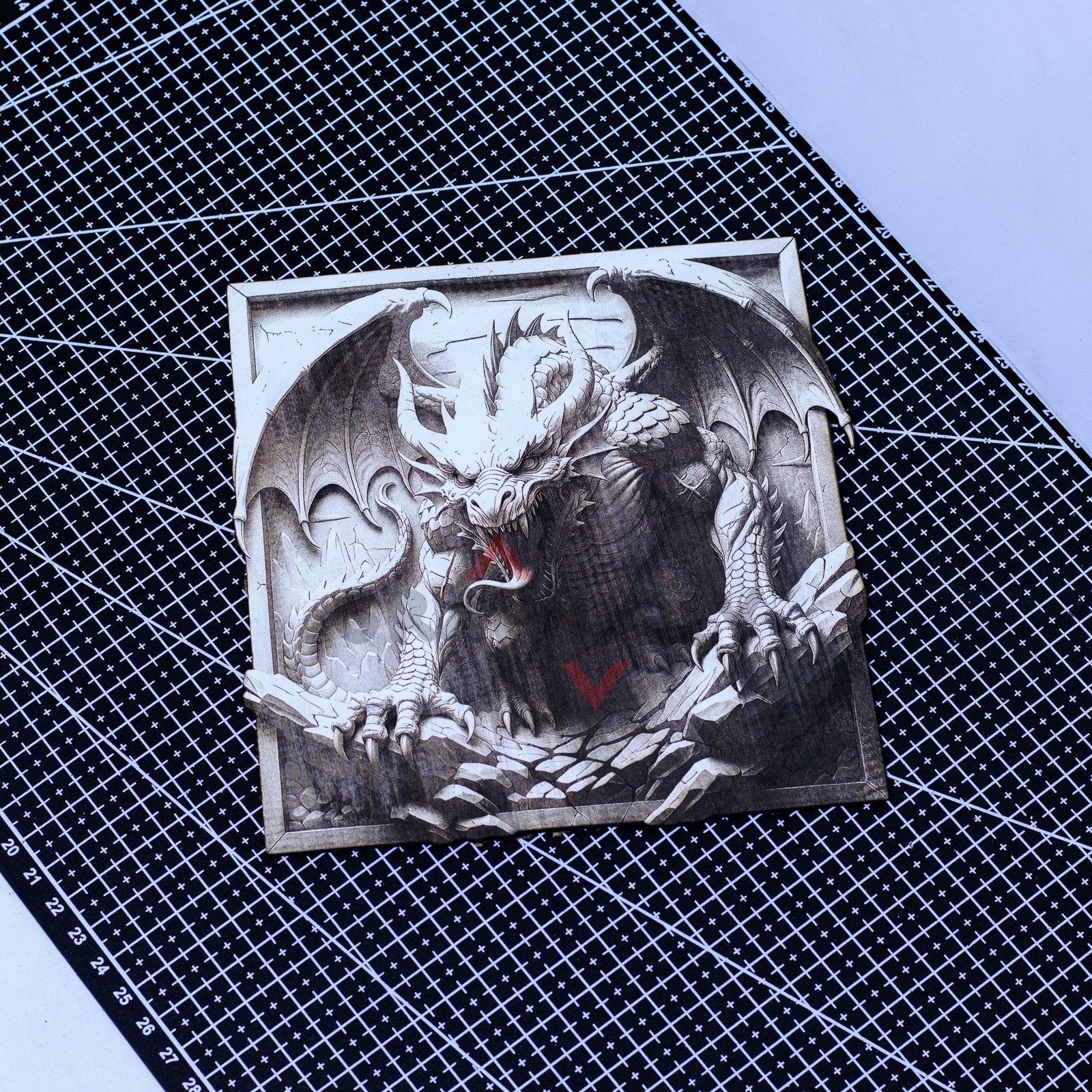 Dragon 3D illusion Laser File - SVG, DXF, AI, LBRN2 - Image 3