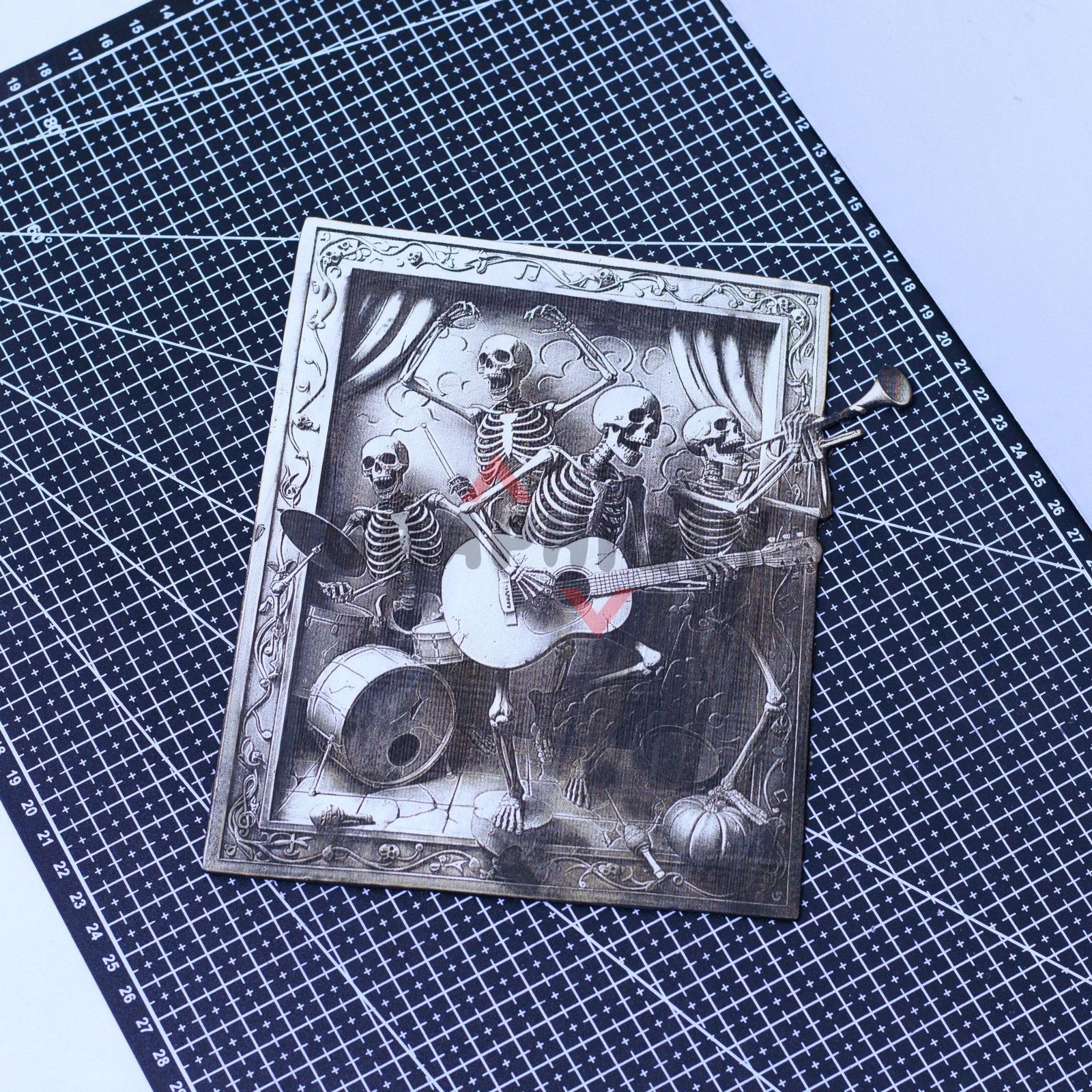 Funny Skeletons 3D illusion Laser File - SVG, DXF, AI, LBRN2 - Image 3