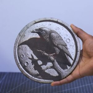 Moonlit Raven 3D illusion