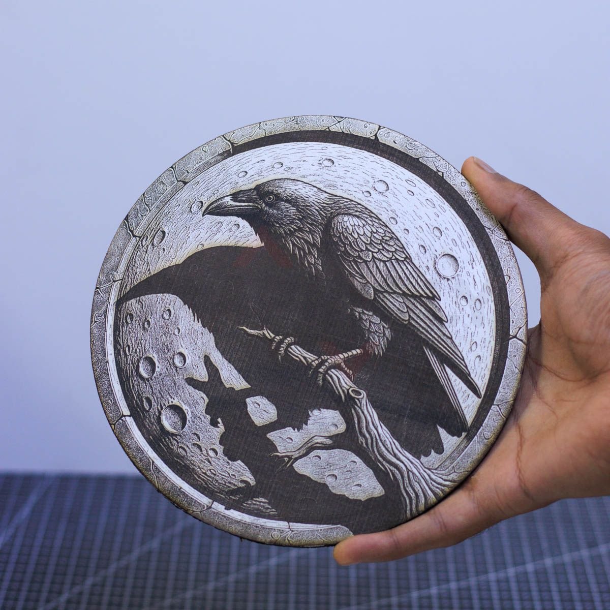 Moonlit Raven 3D illusion