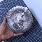 Reindeer 3D illusion Laser File - SVG, DXF, AI, LBRN2