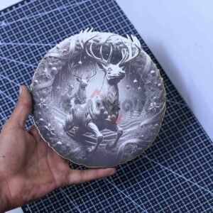 Reindeer 3D illusion