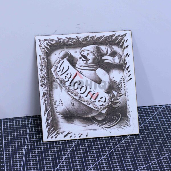 Frosty Welcome 3D illusion Laser File - SVG, WWS, XCS, LBRN2