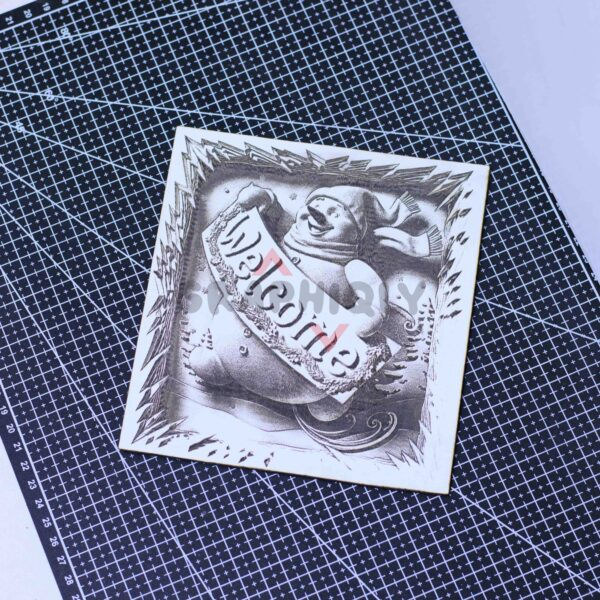 Frosty Welcome 3D illusion Laser File - SVG, WWS, XCS, LBRN2