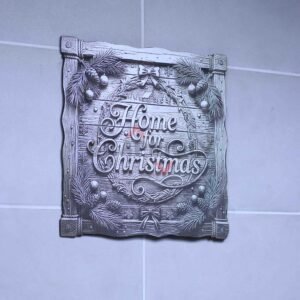 Home For Christmas Sign Laser File – SVG, DXF, AI, LBRN2