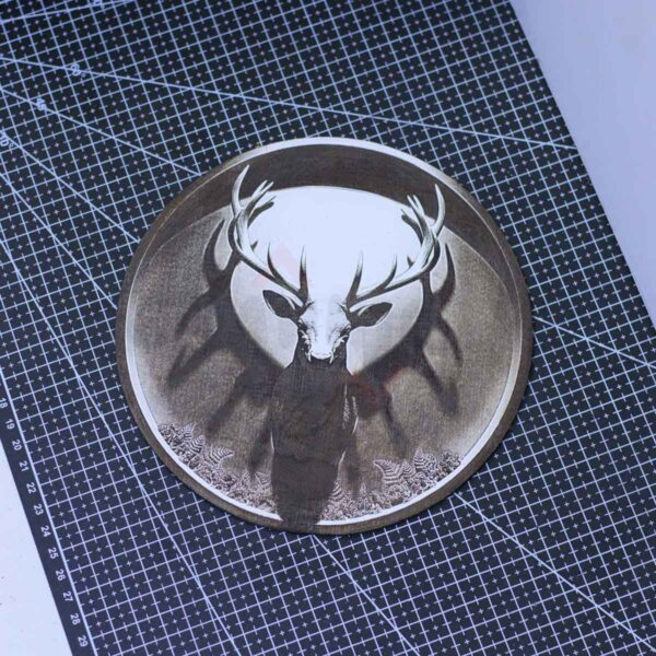 Shadowed Stag 3D illusion Laser File - SVG, WWS, XCS, LBRN2