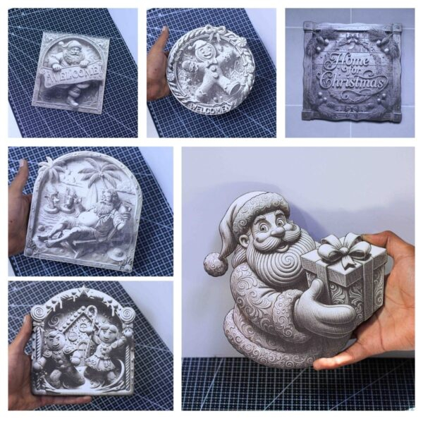 🎄 12 premium Christmas 3D illusion designs