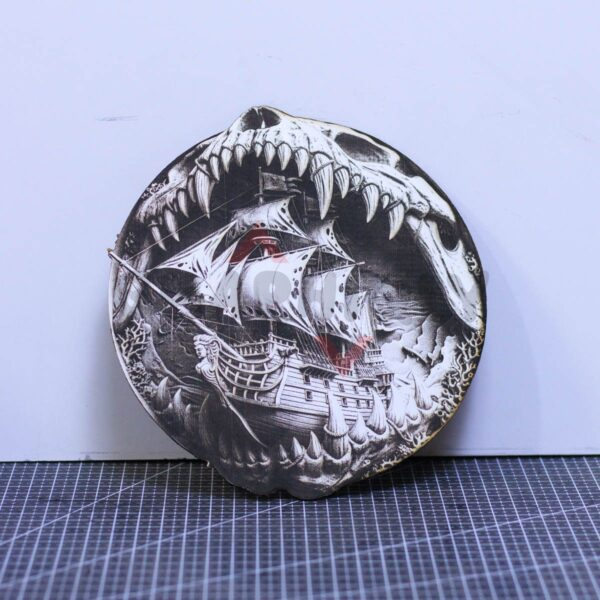 Skull Maw Ship 3D Illusion Laser File - SVG, WWS, XCS, LBRN2