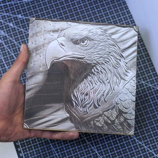 Patriotic Eagle 3D illusion Laser File - SVG, WWS, XCS, LBRN2