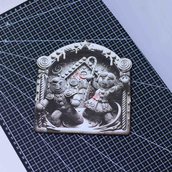25 Gingerbread Guardians 3D Illusion Laser File - SVG, WWS, XCS, LBRN2