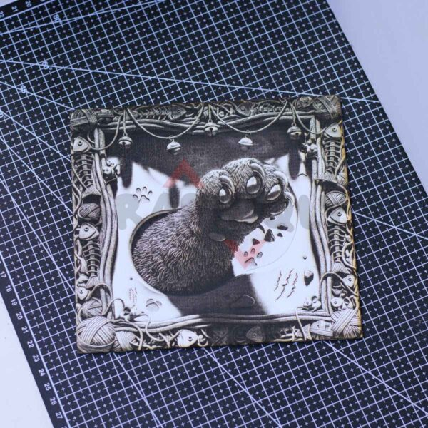 Cat Paw Breakout 3D Illusion Laser File - SVG, WWS, XCS, LBRN2
