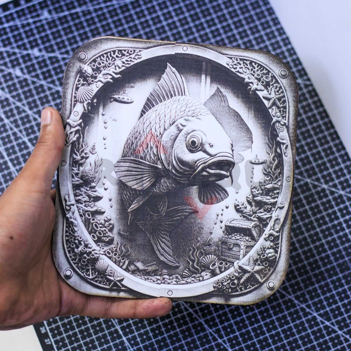 Sea Life Porthole 3D illusion