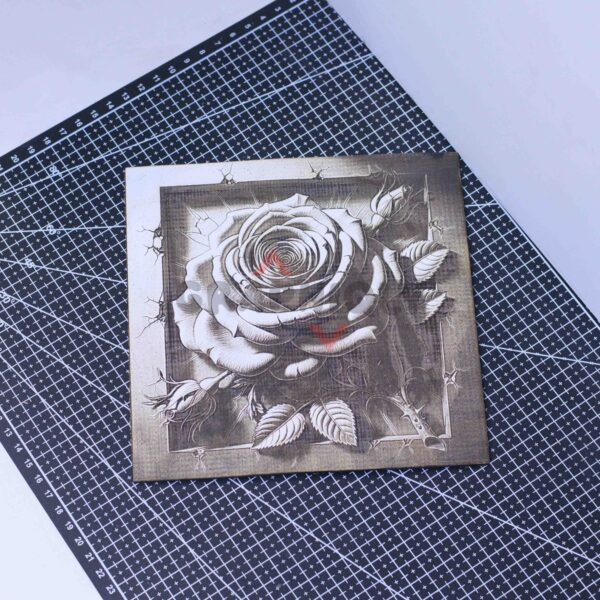 Rose 3D illusion Laser File - SVG, WWS, XCS, LBRN2