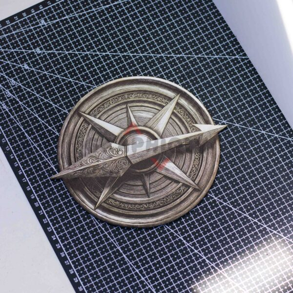 Compass 3D illusion Laser File - SVG, WWS, XCS, LBRN2