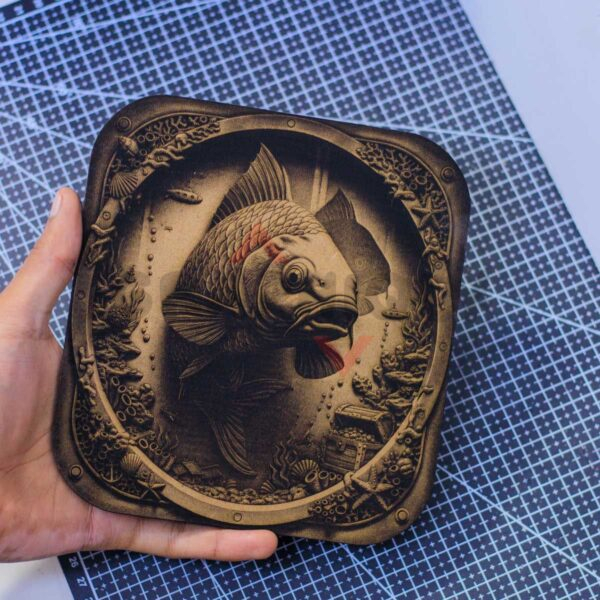 Sea Life Porthole 3D illusion Laser File - SVG, WWS, XCS, LBRN2