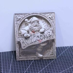 Santa Welcome Sign 3D illusion Laser File – SVG, DXF, AI, LBRN2