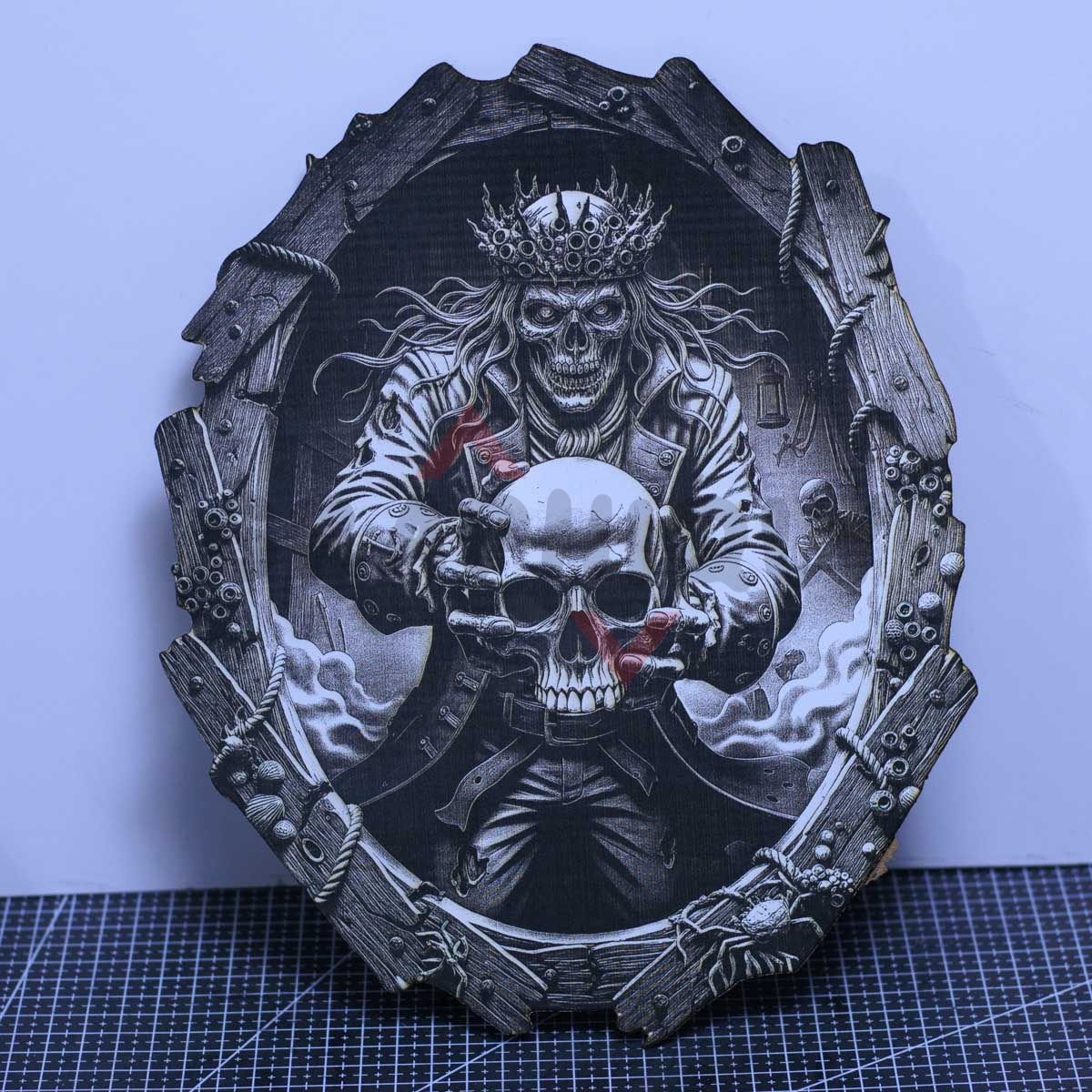 King of the Cursed Seas 3D Illusion Laser File - SVG, DXF, AI, LBRN2 - Image 2