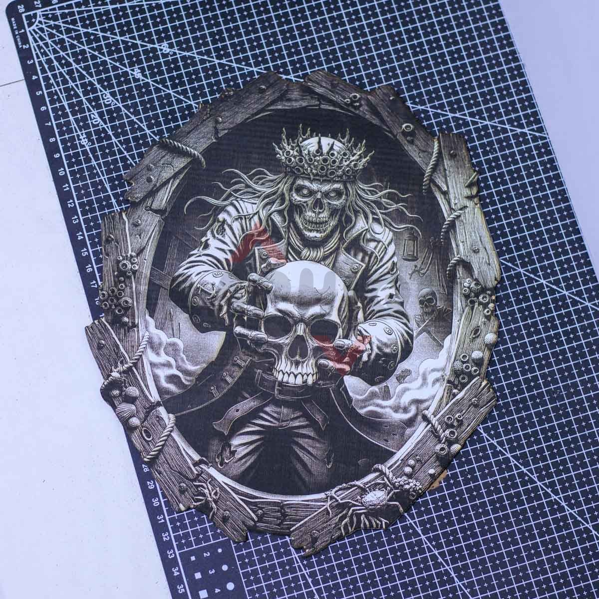 King of the Cursed Seas 3D Illusion Laser File - SVG, DXF, AI, LBRN2 - Image 3