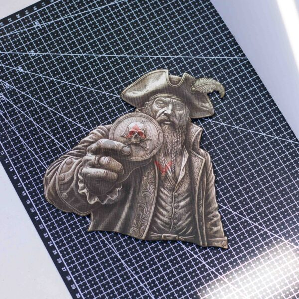 Pirate Coin 3D illusion Laser File - SVG, WWS, XCS, LBRN2
