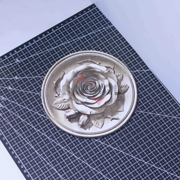 Elegant Rose 3D illusion Laser File - SVG, WWS, XCS, LBRN2
