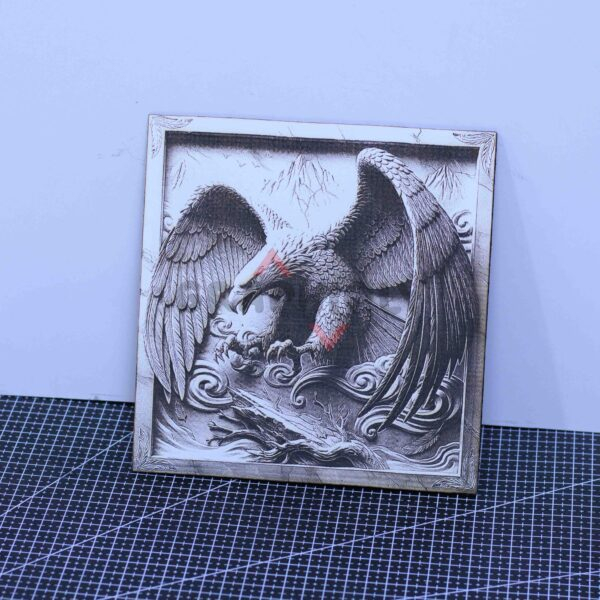 Soaring Eagle 3D Illusion Laser File - SVG, XCS, WWS, LBRN2