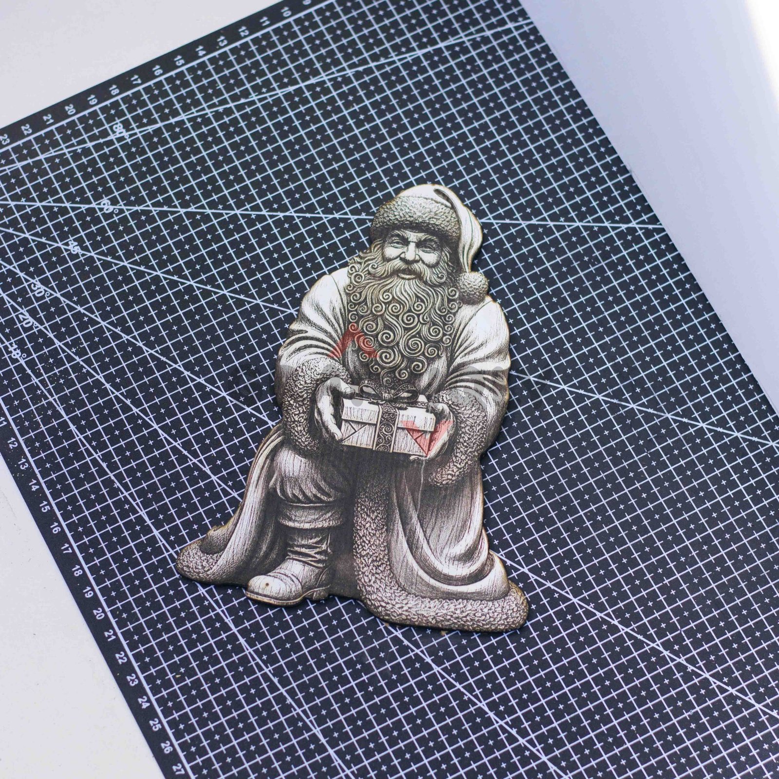 The Gift Bearer 3D illusion Laser File - SVG, DXF, AI, LBRN2 - Image 3