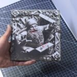 Santa Bursting the Gift Box 3D Illusion Laser File - SVG, WWS, XCS, LBRN