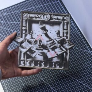 Shattered Checkmate 3D Illusion