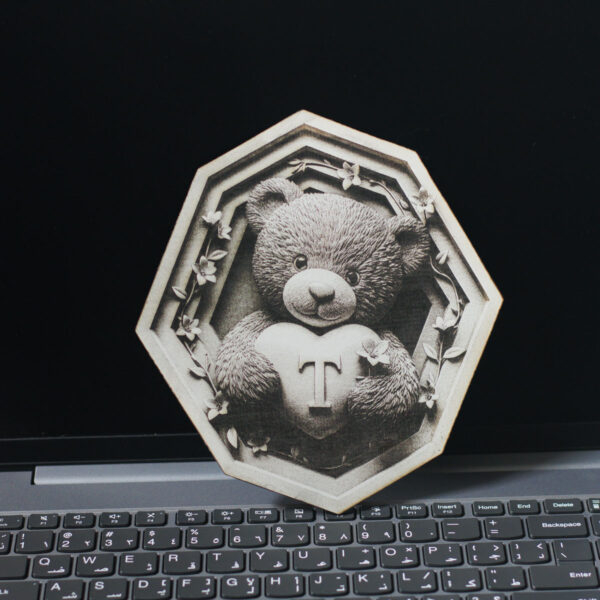 Teddy Bear 3D illusion Laser File - SVG, WWS, XCS, LBRN2