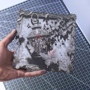 Midnight Butterflies Lantern 3D Illusion