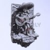 Mexican Skeleton Guitar Scene 3D Illusion Laser File - SVG, WWS, XCS, LBRN2