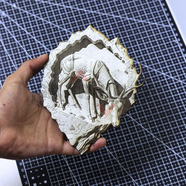 Mountain Stag 3D Illusion