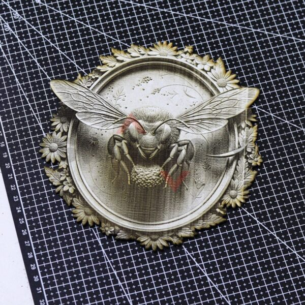 Bee with Pollen 3D illusion Laser File - SVG, WWS, XCS, LBRN2