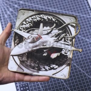 Fighter Jet Cloud Break 3D Illusion