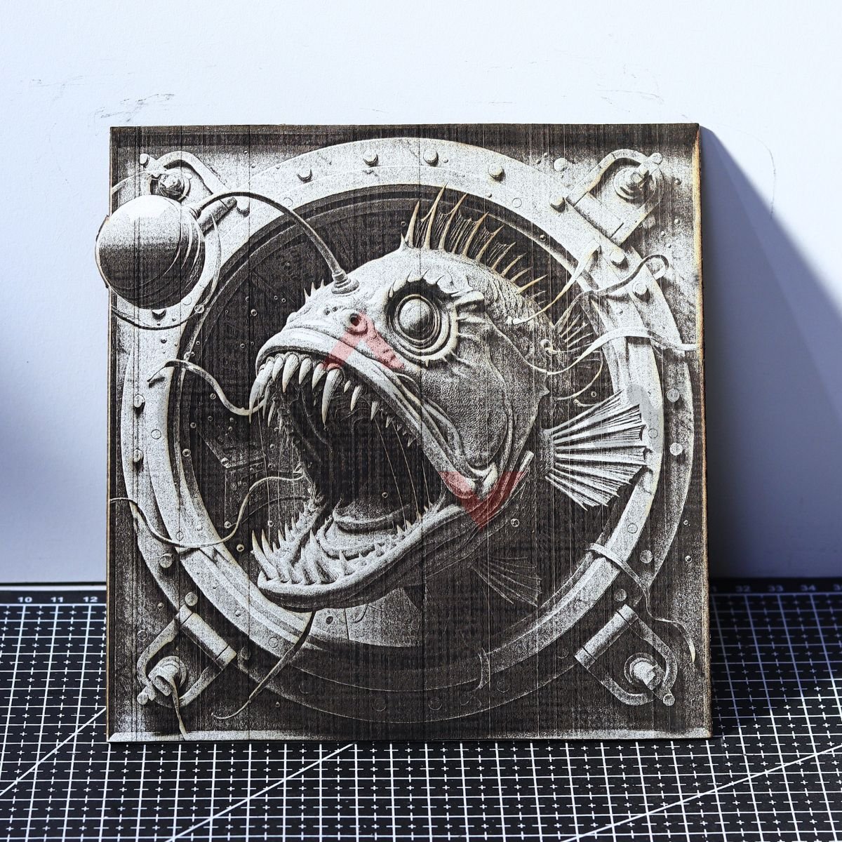 Deep Ocean Predator 3D Illusion Laser File - SVG, WWS, XCS, LBRN2 - Image 2